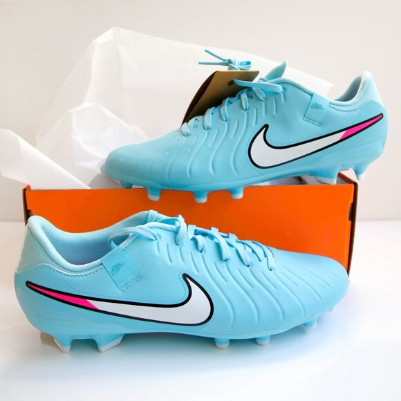 Nike Tiempo Legend 10 Academy Men\'s FG/MG Low-Top Soccer Cleats Copa/Wht Size 10 main image 2